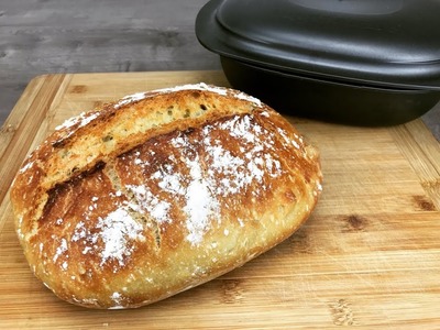 Super knuspriges Brot backen im Ultra von Tupperware, no knead bread, Brot ohne kneten, ultraplus
