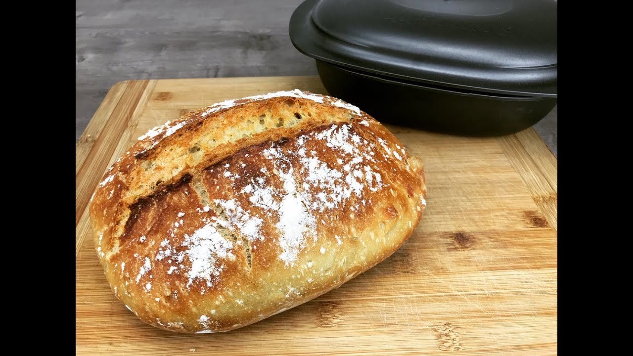 Super knuspriges Brot backen im Ultra von Tupperware, no knead bread, Brot ohne kneten, ultraplus