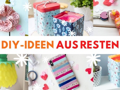 5 DIY's aus RESTEN! | Upcycling-Ideen | Scrunchies, Kerzen, Handyhülle. 