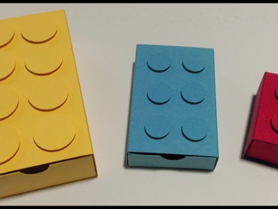 Anleitung Projekt #86: Legosteine aus Papier. 3 versch. Größen