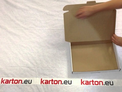 Aufbauanleitung Maxibrief 350x250x50 mm von www.karton.eu