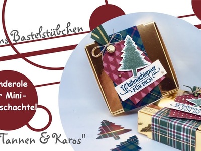 Banderole für Mini-Pizzaschachtel mit "Tannen & Karos" von Stampin´ Up!