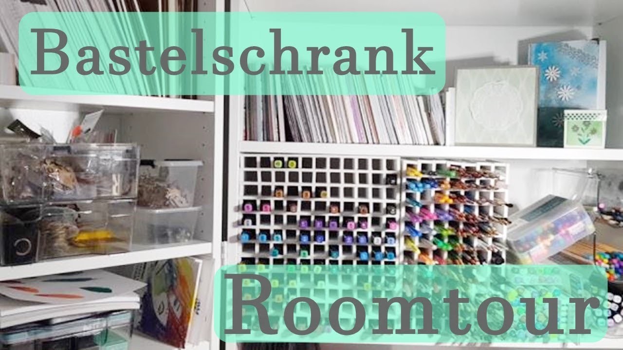 ✿ Bastelschrank ✿ Bastelzimmer Roomtour ✿ Bastelmaterial ✿ Aufbewahrung