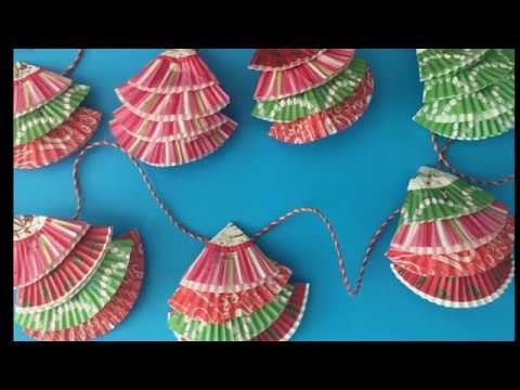 Bunte Weihnachtsbaum Girlande