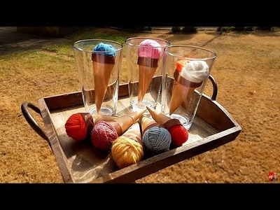 DIY - Eis basteln. Sommerdeko aus nur 2 Dingen. .  garantiert ohne Kalorien