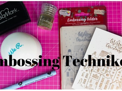 ☀️???? Embossing Techniken ☀️????