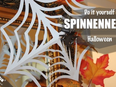 Halloween Spinnennetz . Papierspinnennetz. spider's web. Halloween Deko