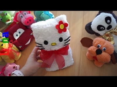 Handtuch Hello Kitty falten  ???? Towel Hello Kitty ???? кошка из полотенца в подарок