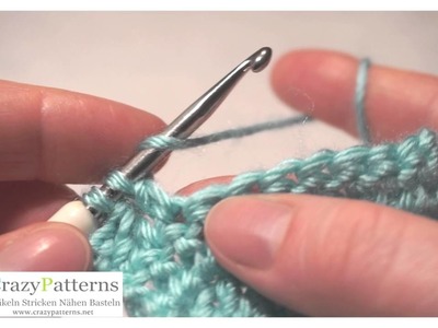 LINKSHÄNDER Häkelanleitung: Einfache Stäbchen zusammen abmaschen ✄ CrazyPatterns