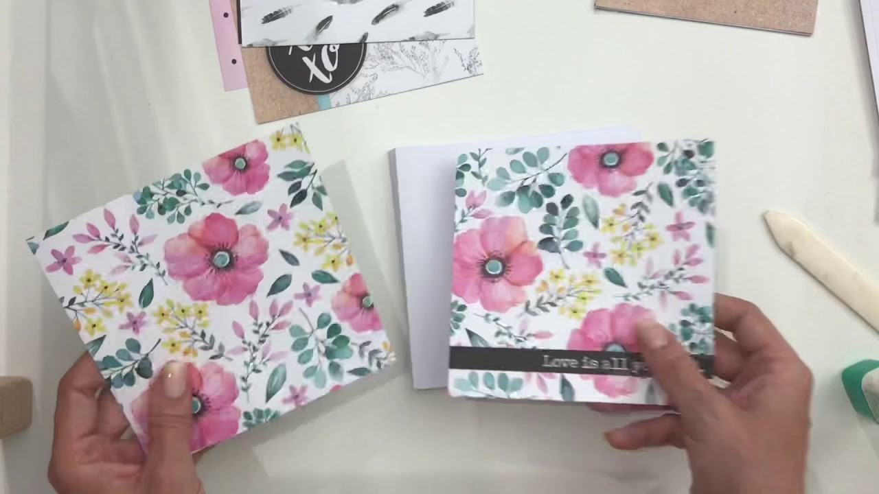 Minialbum aus einem Papercraft Set von Action (Tutorial)