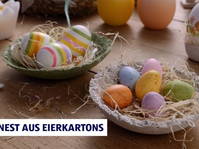 Osternest | Eierkartons upcyceln