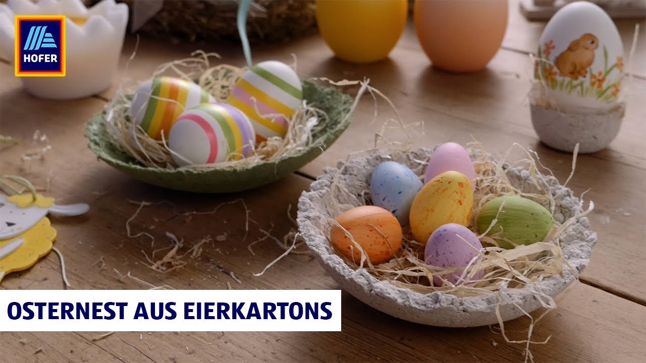 Osternest | Eierkartons upcyceln