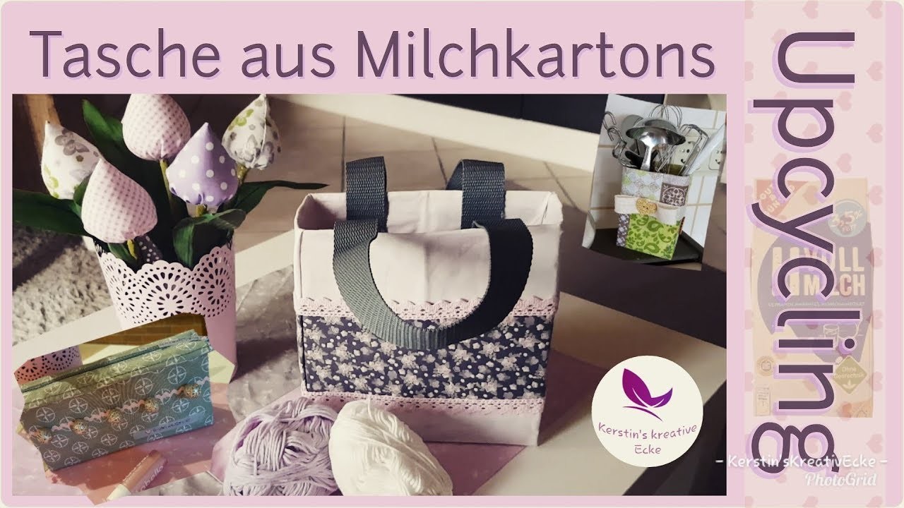 Upcycling Tasche | Tragetasche & Co. aus Milchkarton | Basteln mit Kids | Givy-Tasche | Giveaway
