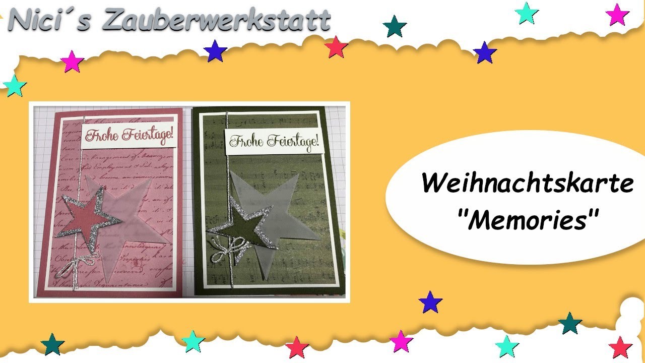 Weihnachtskarte "Memories"  ~ Stampin´Up!  ~