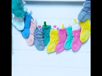 ???? Babyschuhe stricken -Scarpe per bambini a maglia - Knit baby shoes- Вязание детской обуви