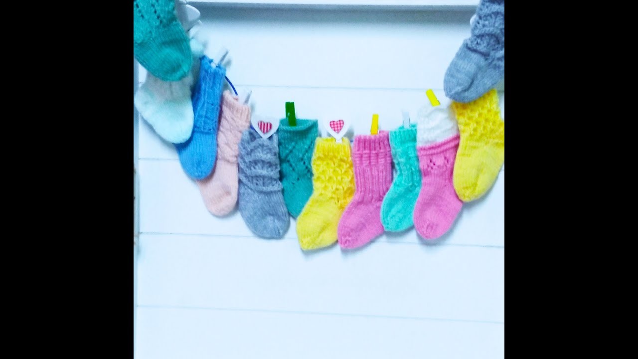 ???? Babyschuhe stricken -Scarpe per bambini a maglia - Knit baby shoes- Вязание детской обуви