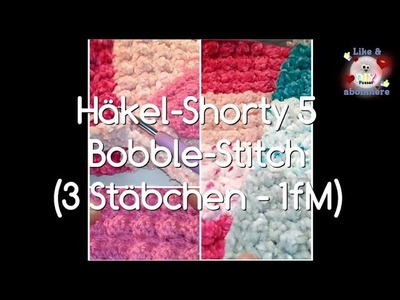 ⌚ Bobble-Stitch oder Blasen-Muster oder Popcorn-Muster häkeln | #DIYFussel