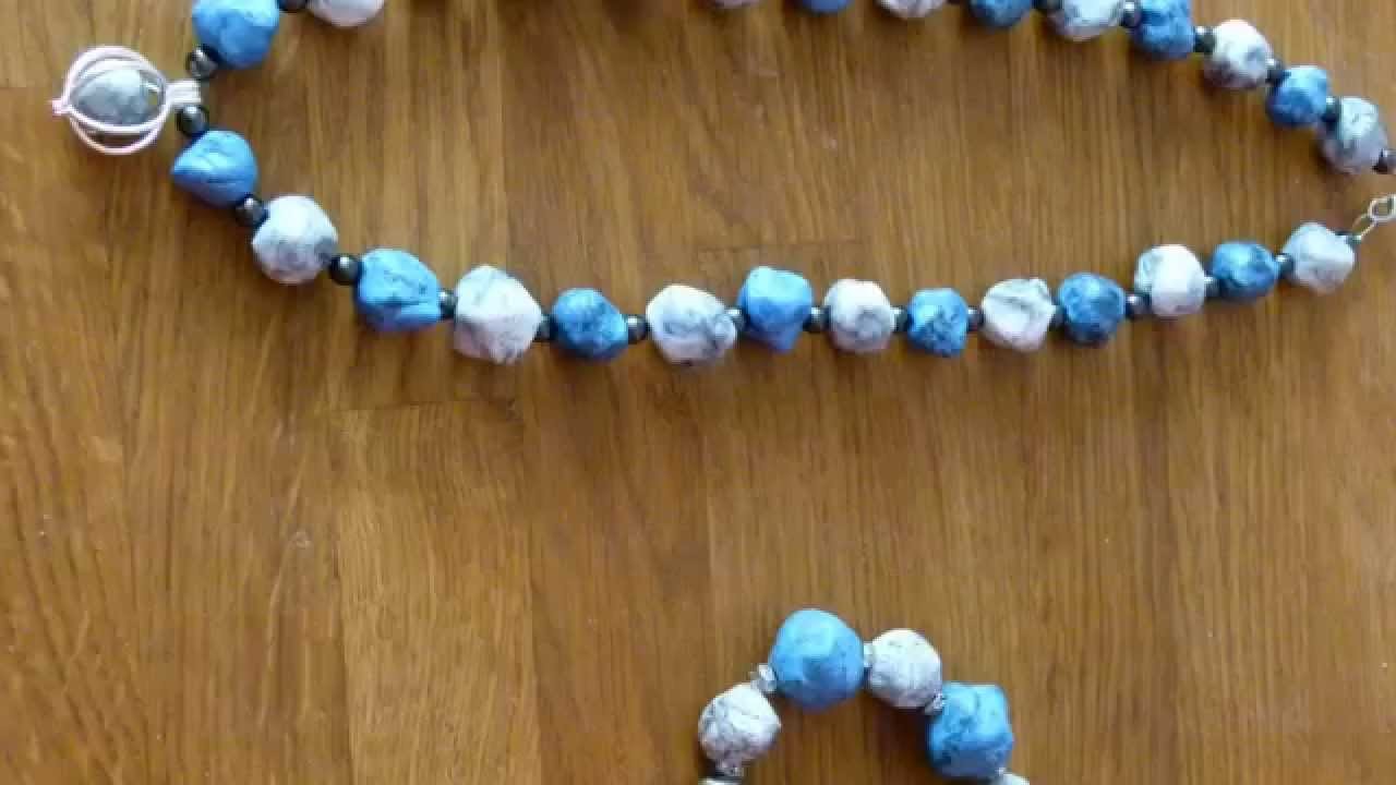 Steinoptik Kette (basteln leicht gemacht)