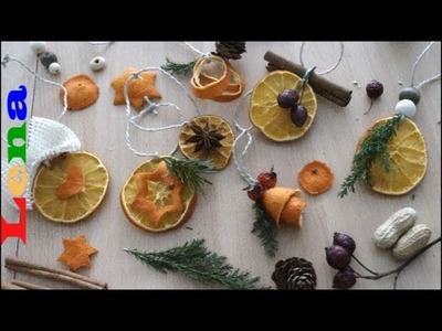Weihnachtsbaum Schmuck selber machen aus Orangen - How to make christmas ornaments with orange