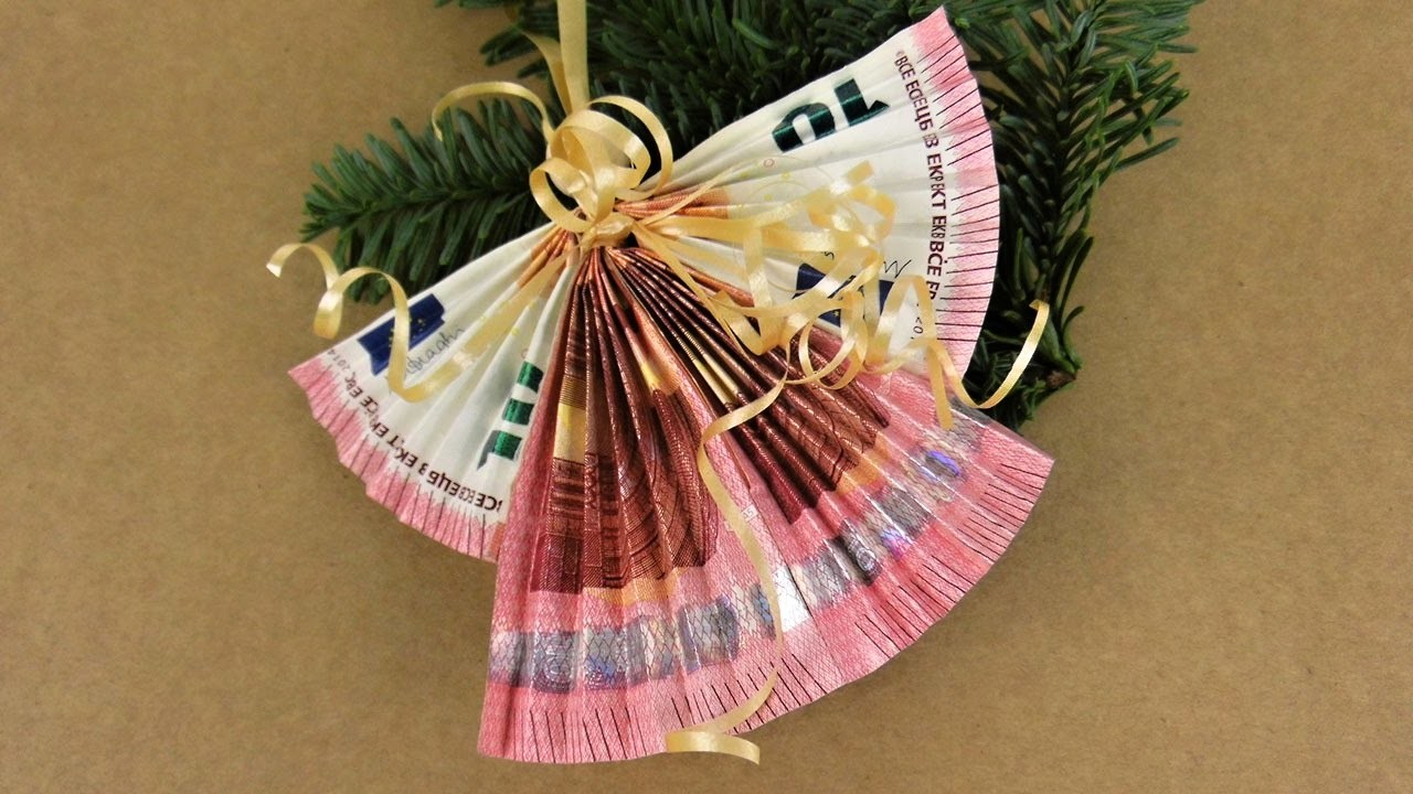 Weihnachtsengel aus Geldscheine fürs Weihnachtsgeschenk falten ❁ Deko Ideen mit Flora-Shop