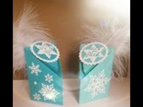 7 Tage Weihnachtsbasteln - Dreiecksbox Tag 1