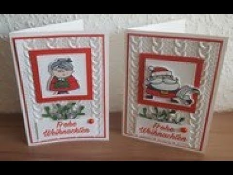 7 Tage Weihnachtsbasteln - Weihnachtskarte Tag 3