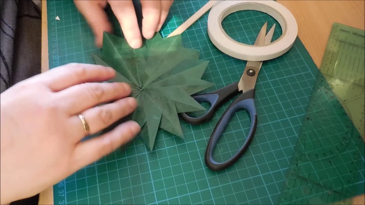 Anleitung | Stern aus Transparentpapier  selber basteln | 2015