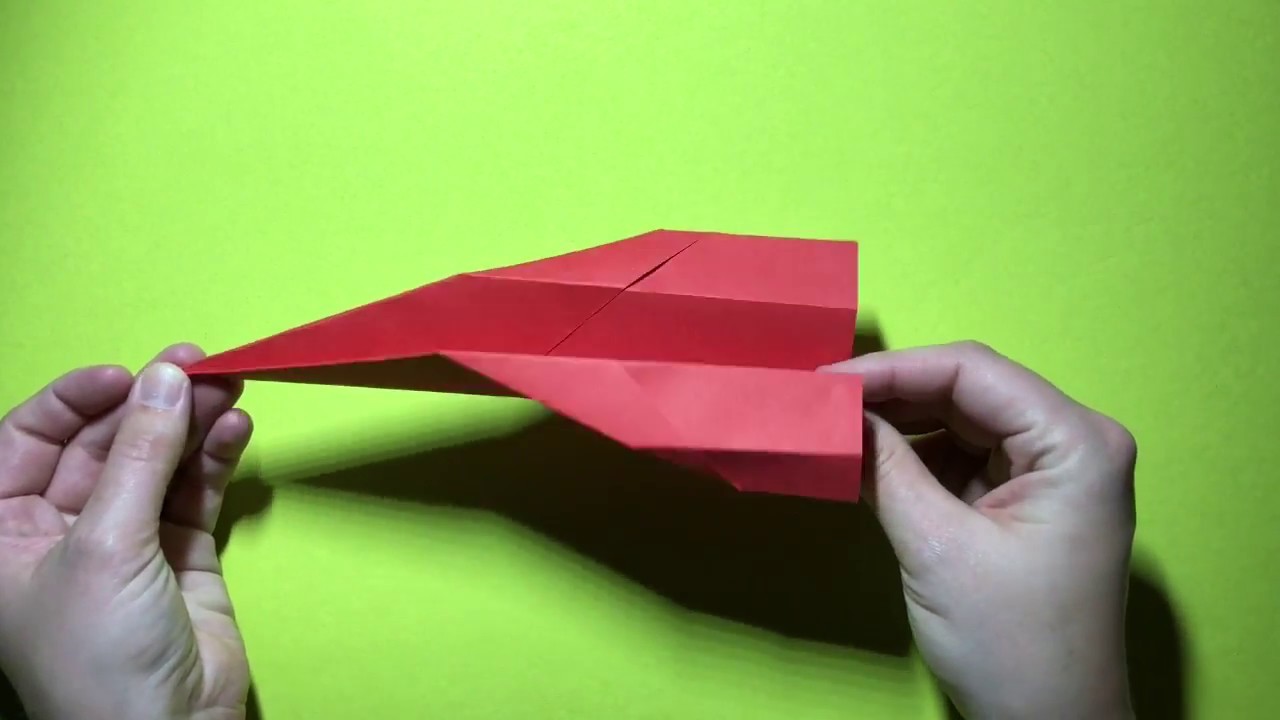 Basteln mit Kindern - Flieger basteln - Origami