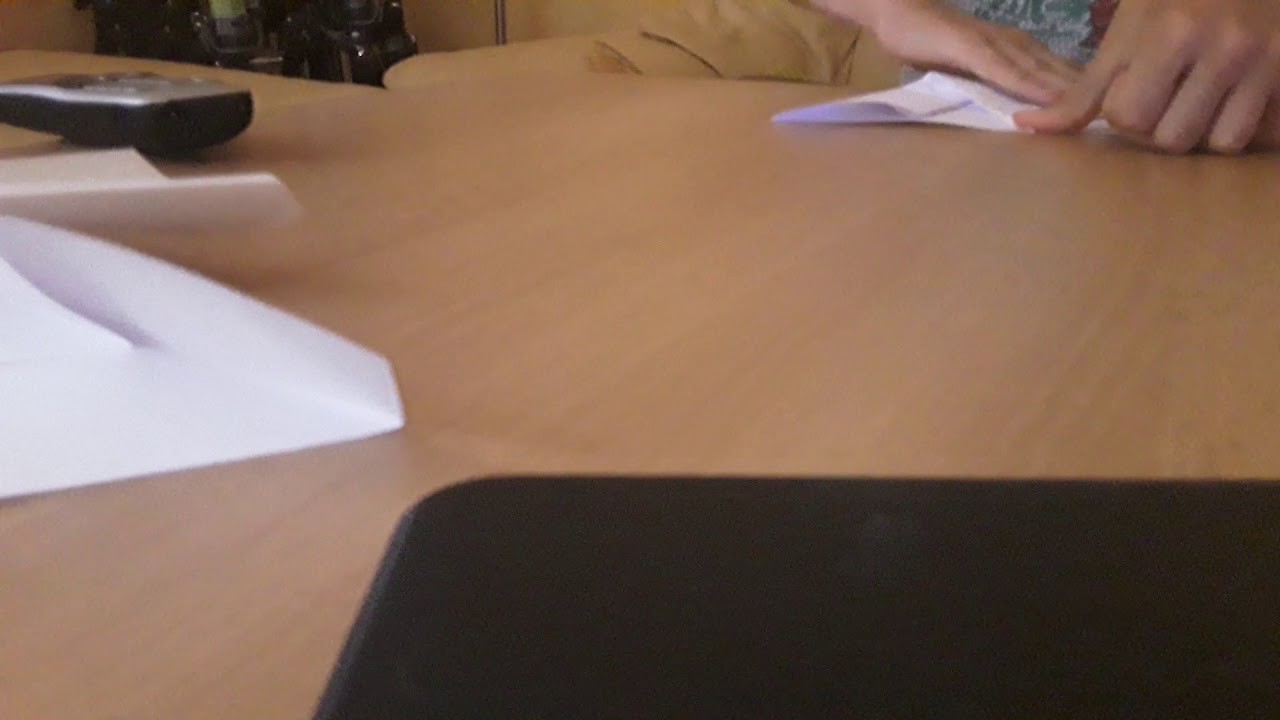 Ein guter Papierflieger der sehr gut leitet