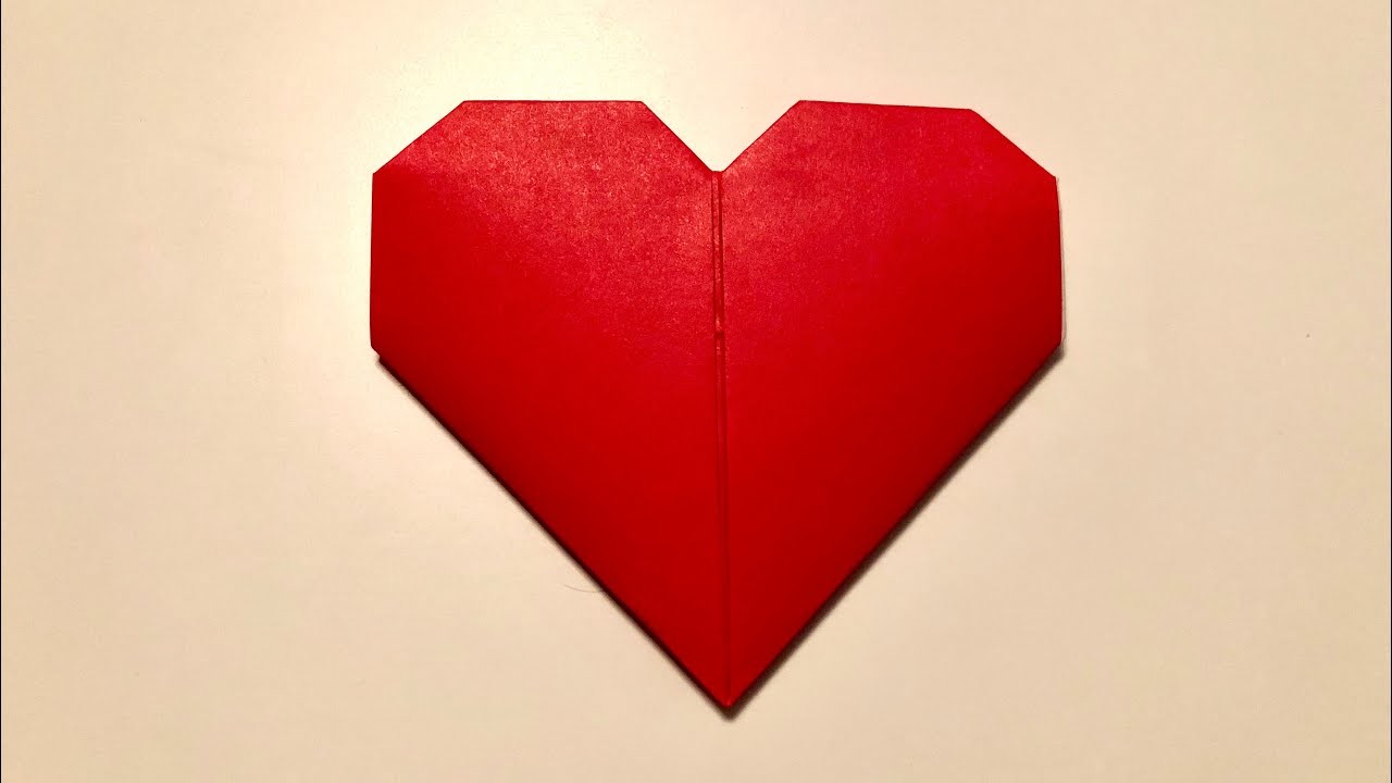 Herz basteln aus Papier - Origami Herz falten - Geschenk zum Muttertag - #DIY Heart