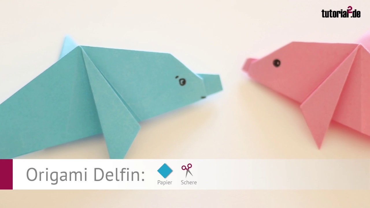 Origami Delfin Anleitung