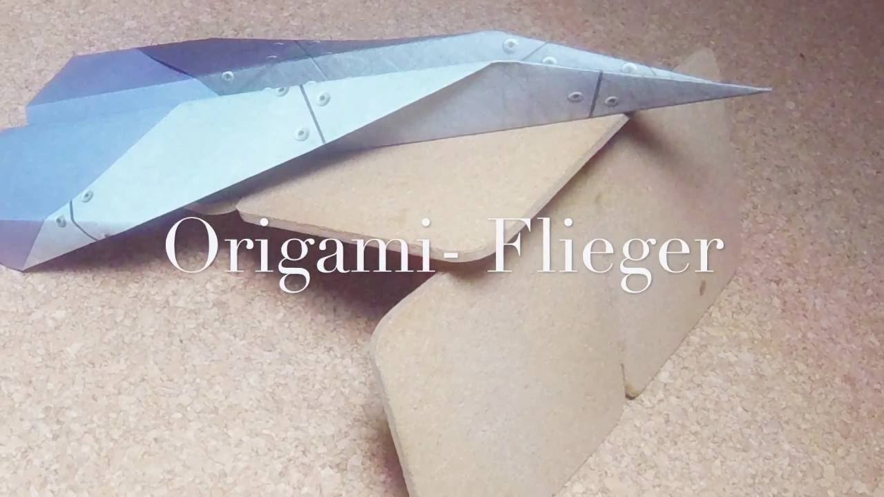 Origami - Flieger falten - Papierflugzeug - Papierflieger - Anleitung - leicht und einfach