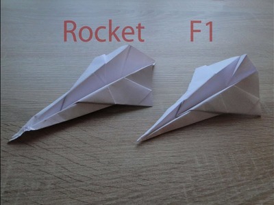 Papierflieger Rocket F1