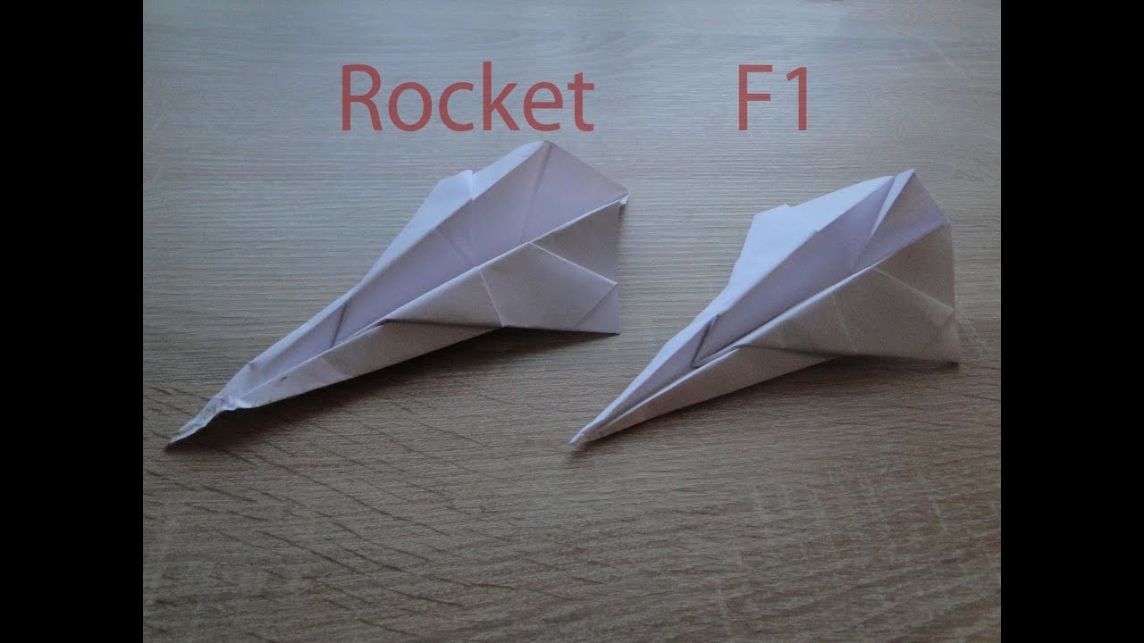 Papierflieger Rocket F1