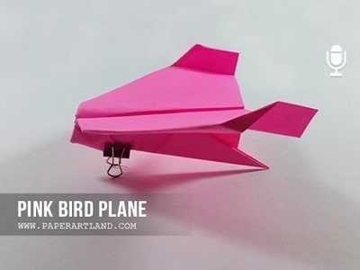 Papierflieger selbst basteln. Papierflugzeug falten - Beste Origami Flugzeug  | Pink Bird