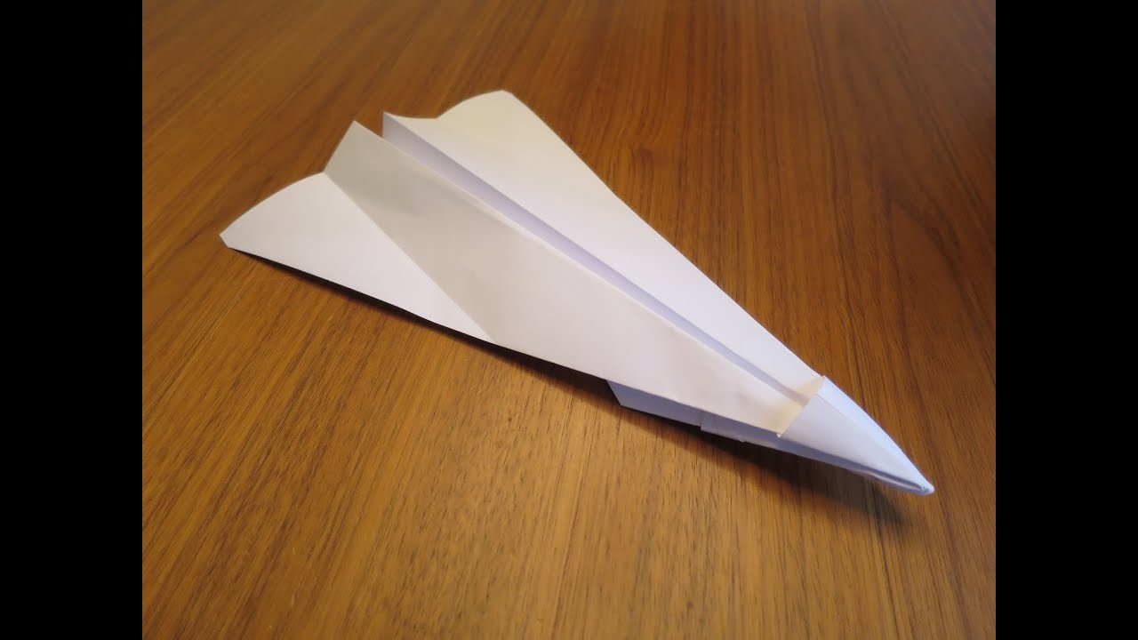 Papierflieger "Turbo" falten - Papierflugzeug bauen - Bauanleitung