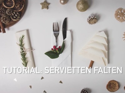 Servietten falten für Weihnachten - dm Österreich