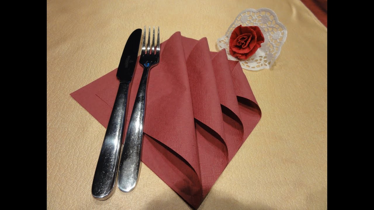 Servietten falten - Napkin folding - Zlaganje serviet