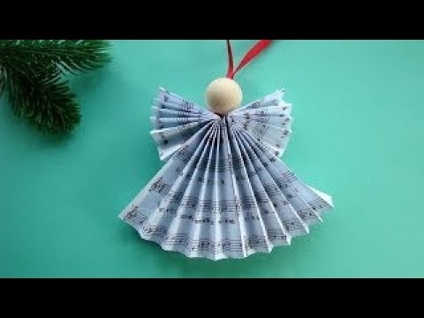 Weihnachtsengel basteln - DIY Weihnachtsdeko - Weihnachtsbasteln - Engel falten Weihnachte