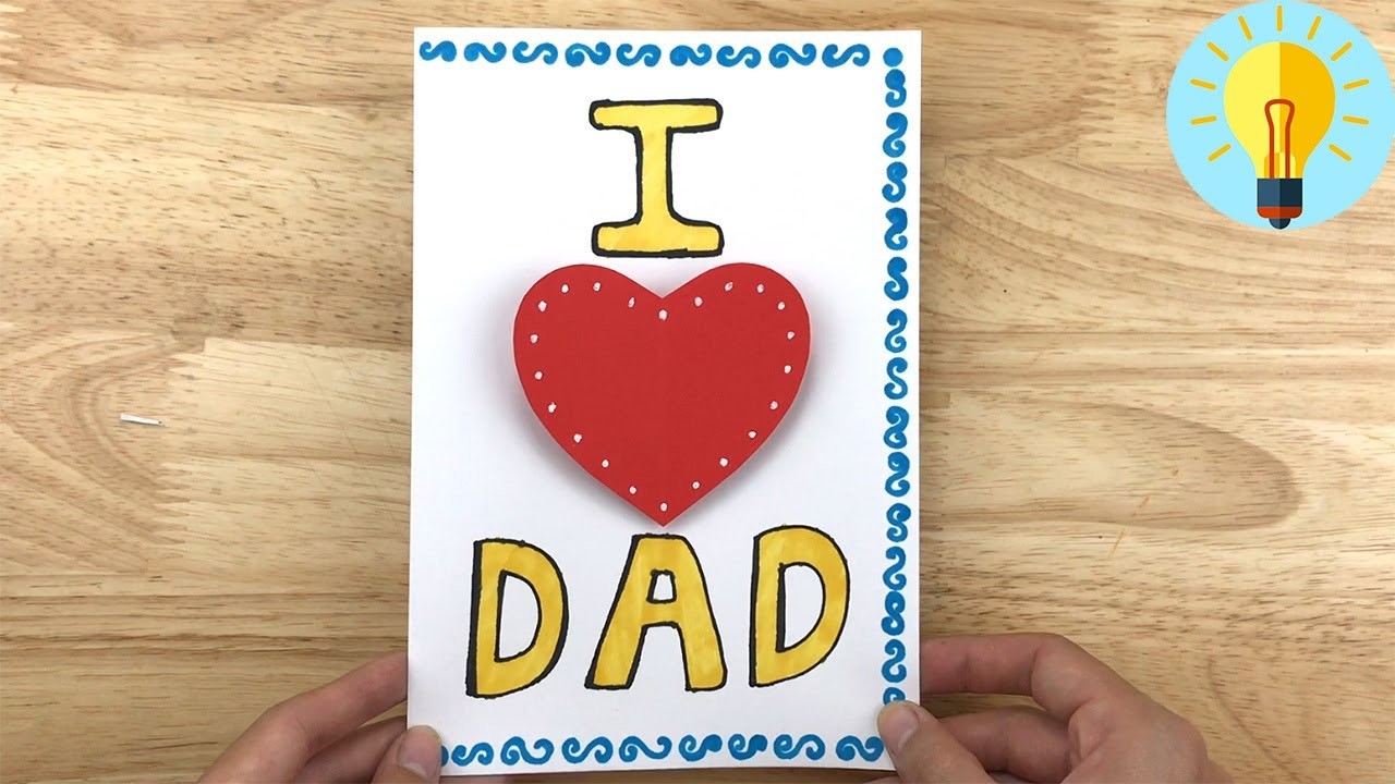 Basteln mit Papier: Pop Up Karte basteln zum Vatertag| Vatertagsgeschenke basteln