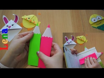Buntstift Lesezeichen selber machen ✍ Paper Pencil Bookmarks DIY ???? закладка карандаш из бумаги