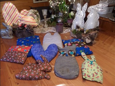 DIY-NÄHEN: tolle Kälte & Wärme Säckchen , Massage- Kissen in Upcyling & MEHR :))