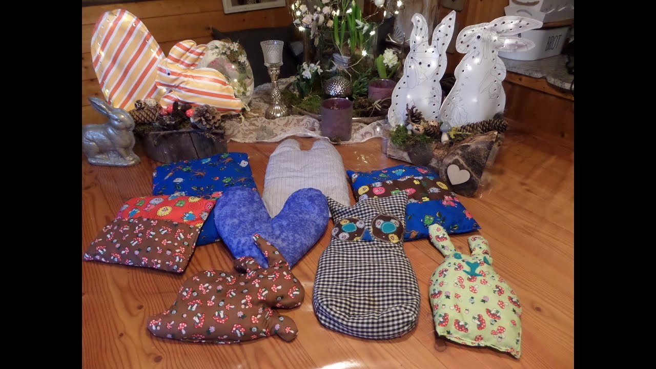 DIY-NÄHEN: tolle Kälte & Wärme Säckchen , Massage- Kissen in Upcyling & MEHR :))
