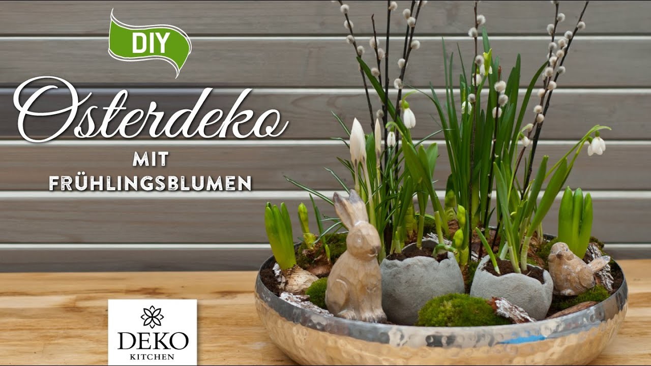 DIY: wunderschöne Osterdeko mit frischen Frühlingsblumen selbermachen [How to] Deko Kitchen