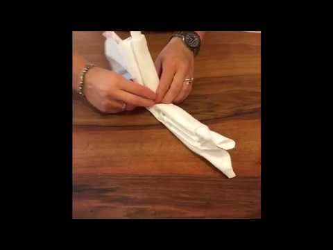 Einfaches Serviettenfalten zum Nachmachen