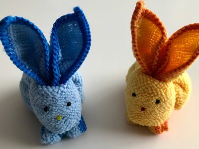 Geschenke selber machen - Hasen basteln mit einem Handtuch - Easter Bunny - Ostern Bastelideen DIY
