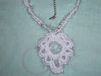 Halskette häkeln tolle Idee aus Alt mach neu ????