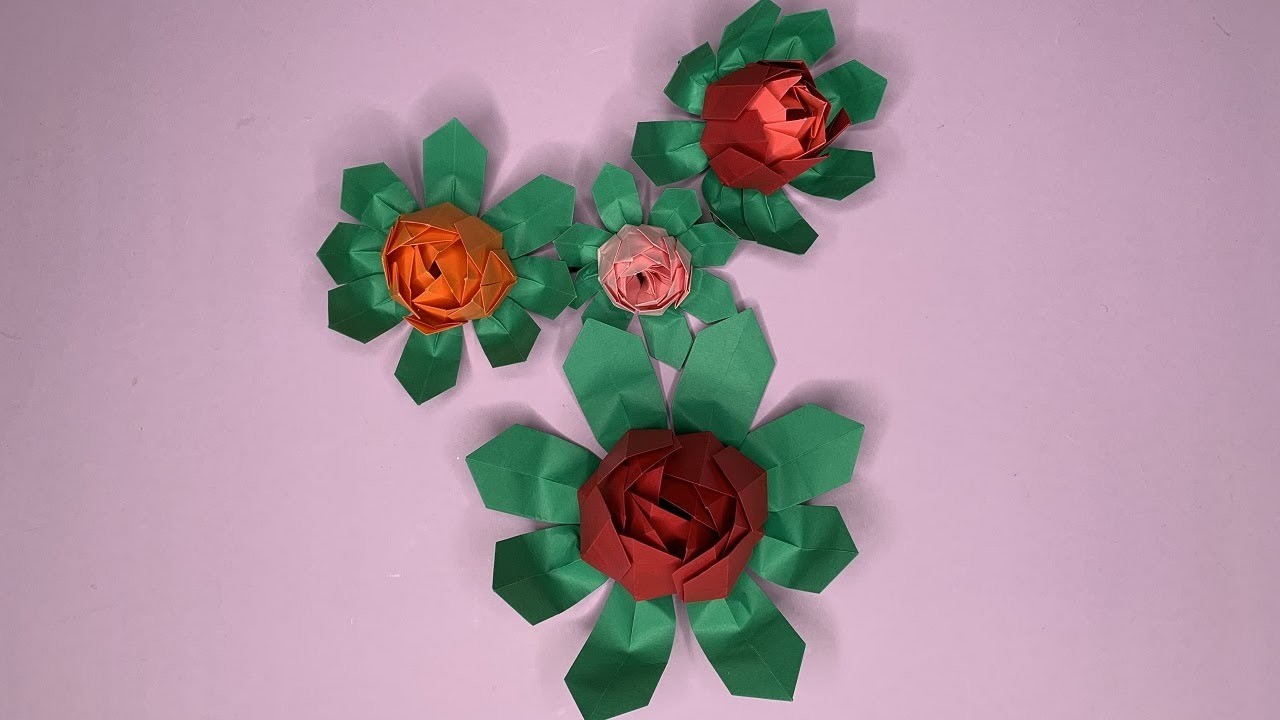 Lotusblume selber aus Papier falten | DIY Origami | Geschenkidee | Deko