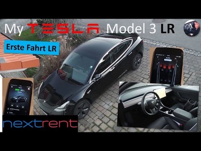 Meine erste Fahrt im schwarzen Model 3 LR | nextrent.de