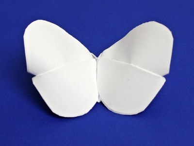 Origami Schmetterling aus Papier falten, Möglichkeit mit Kinder eine schöne Dekoration zu basteln